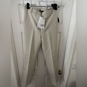 Zara Women's Cream Pantsuit Trousers